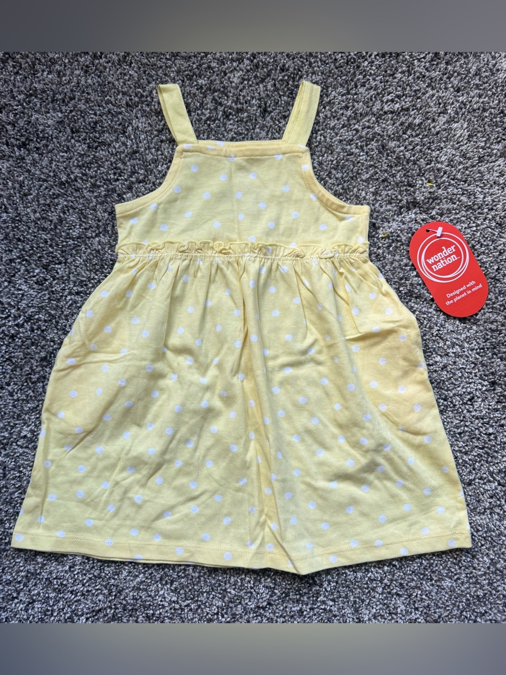 NEW Yellow Polka Dot Toddler Sundress